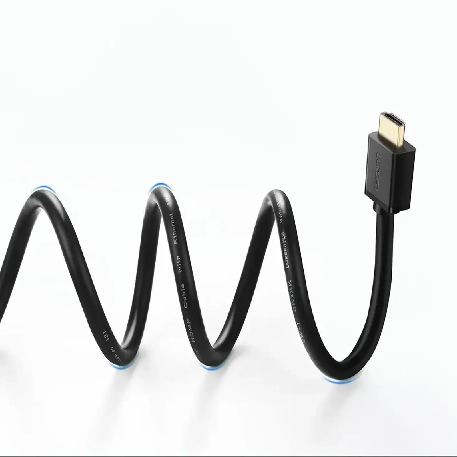 Кабель HDMI M - M, 1.0 м, V2.0 Cafule 4K, HD104 UGREEN Чорний (10106) UA