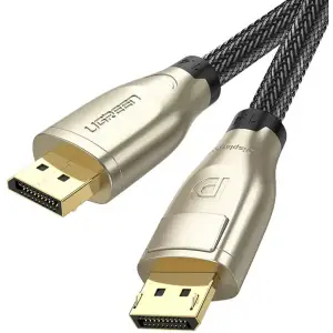 Кабель DisplayPort M - M 2.0 м, V1.4 8K Zinc Alloy Shell DP112 чорний UGREEN (60843) UA