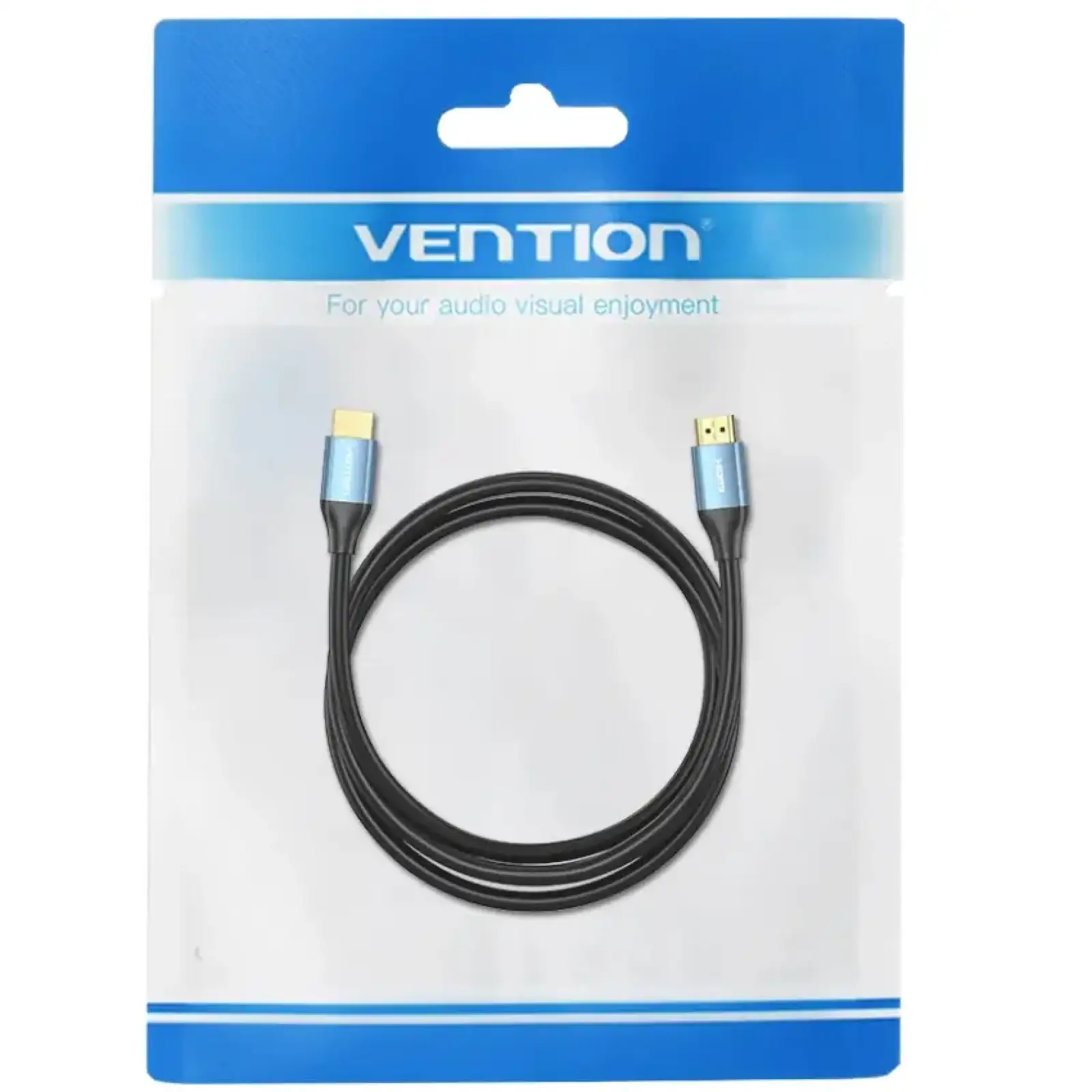 Кабель HDMI M - M, 5.0 м, V2.0, 4K 60Гц, Aluminum Alloy Blue Vention (ALHSJ) UA