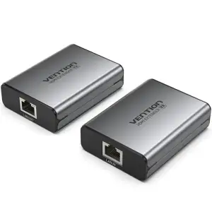 Подовжувач HDMI по кабелю UTP до 60м з БЖ, (RX/TX) V1.4 1080p 60Hz 3D DD7.1 Vention (AKGH0-EU) UA