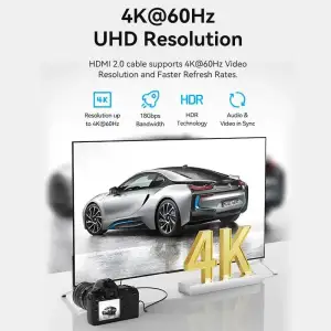 Кабель HDMI M - Micro M, 3.0 м, V2.0 4K 60Гц 18Gbps HDR Dolby Vention (AGIBI) UA