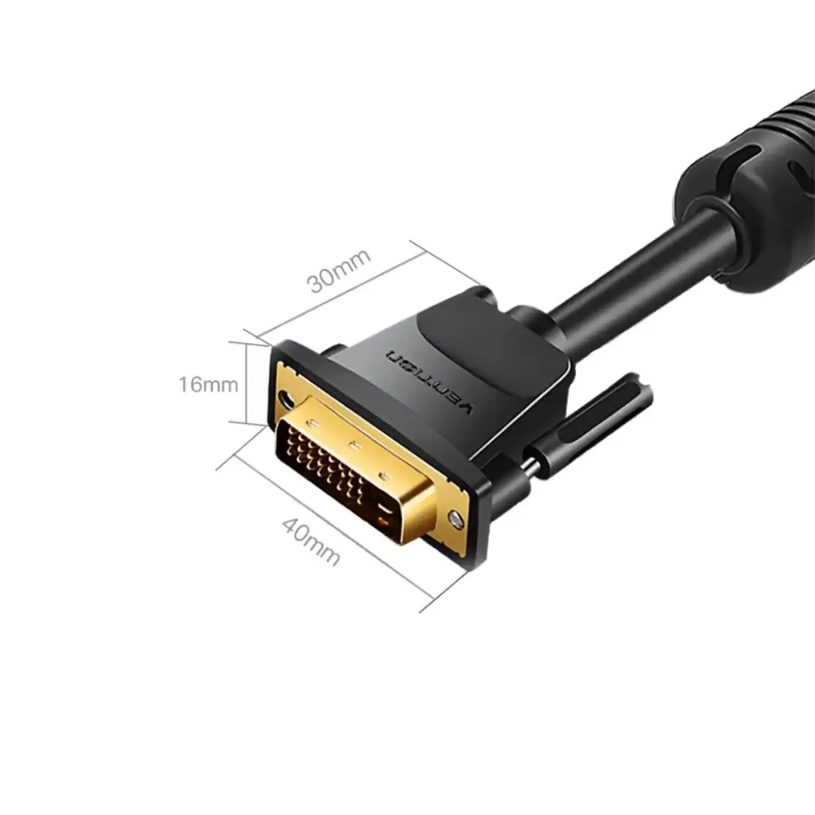 Кабель DVI-D 24M - 24M, 1.5 м, 2K 60Hz Dual Linik Vention (EAABG) UA