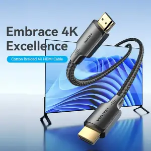 Кабель HDMI M - M, 20.0 м, V2.0 4K 30Гц обплетення Vention (ALLBQ) UA