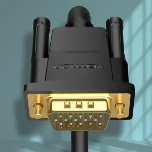 Кабель VGA 15M-15M, 20.0 м, з ферритами, чорний Vention (DAEBQ) UA