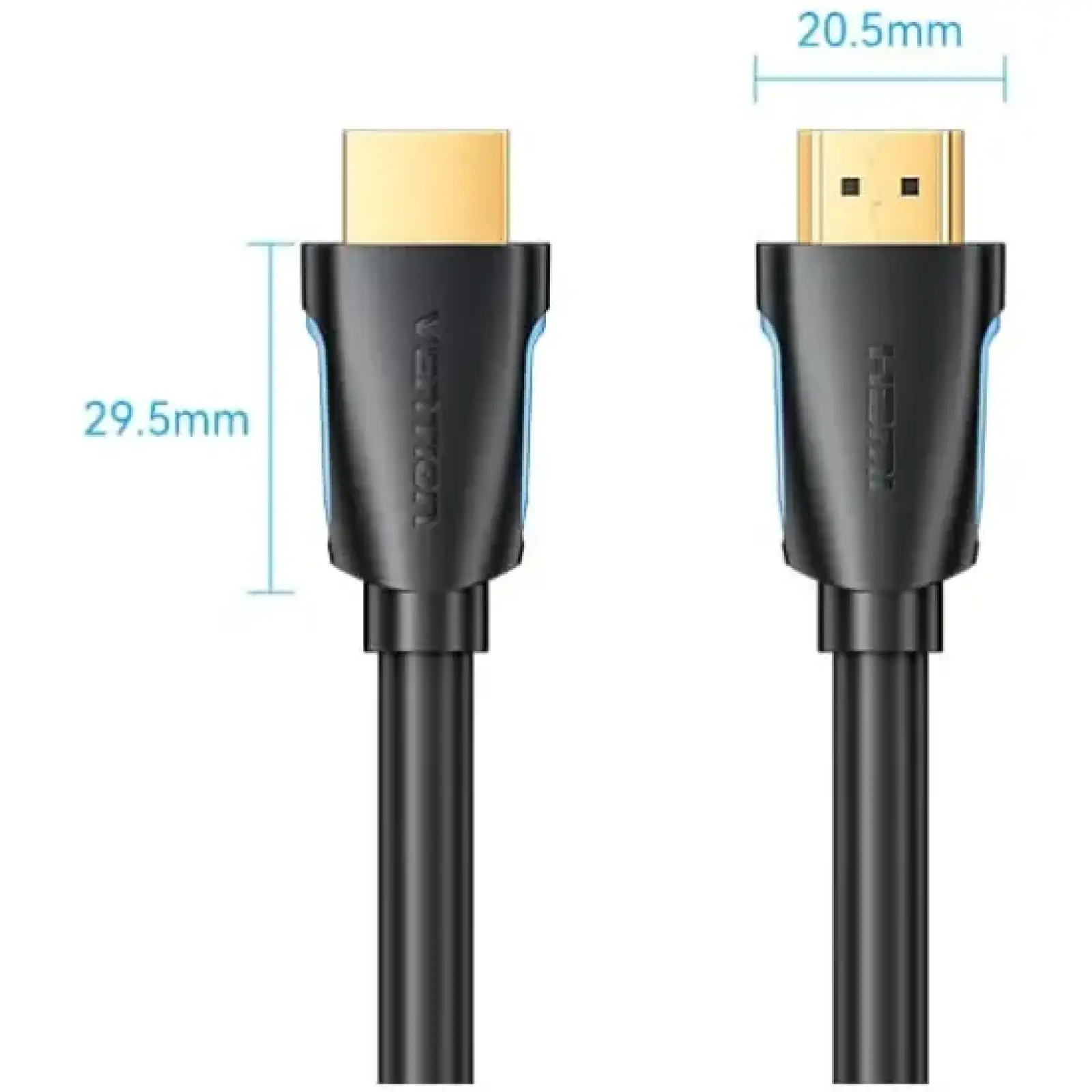 Кабель HDMI M - M, 3.0м, V2.0, 4K 60Гц, Gold-Plated, PVC Vention (VAA-M02-B300) UA