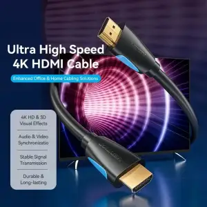 Кабель HDMI M - M, 3.0м, V2.0, 4K 60Гц, Gold-Plated, PVC Vention (VAA-M02-B300) UA