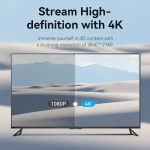 Кабель HDMI M - M, 3.0м, V2.0, 4K 60Гц, Gold-Plated, PVC Vention (VAA-M02-B300) UA