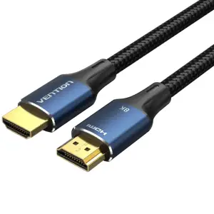 Кабель HDMI M - M, 1.5 м, V2.1, 8K 60Гц обплетення, синій, Aluminum Alloy Type Vention (ALGLG) UA