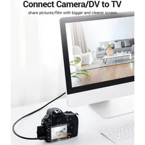 Кабель HDMI M - Mini M, 1.0 м, V2.0 4K 60Гц 18Gbps PVC Vention (VAA-D02-B100) UA