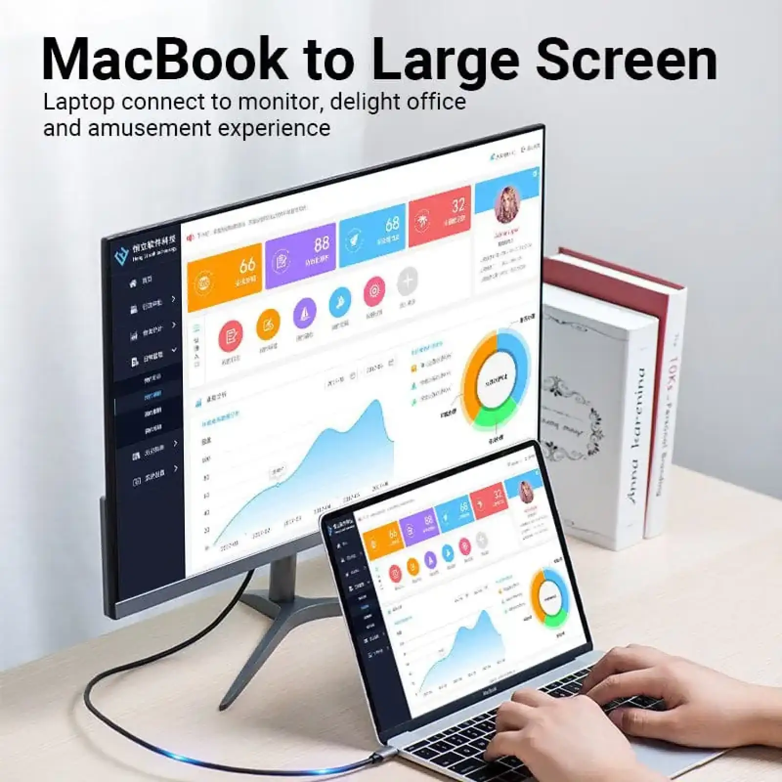 Кабель USB 3.1 Type-C M - DisplayPort M, 1.0м v.1.4 4K60Hz Aluminum Alloy чорний Vention (CGZBF) UA
