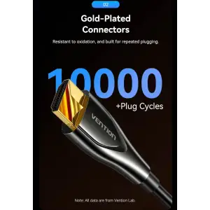 Кабель HDMI M - M, 60.0м, V2.0, Optical 4K 60Гц Black Zinc Alloy Vention (ALSBAE) UA