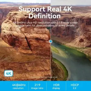 Кабель HDMI M - M, 1.5м, V2.0, 4K 60Гц Aluminum alloy, синій Vention (ALHSG) UA