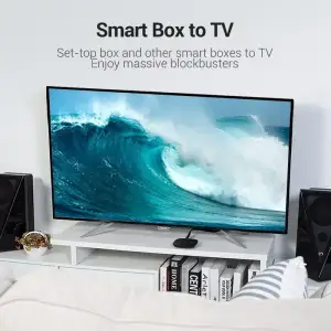 Кабель HDMI M - M, 5.0м, V2.0, 4K 60Гц, PVC Flat Design, Black, Vention (AAKBJ) UA