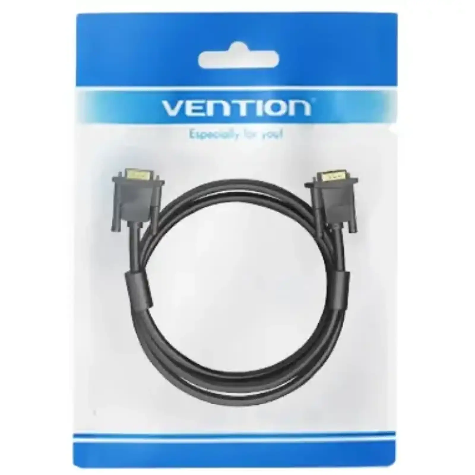 Кабель VGA 15M-15M, 1.5 м, з ферритами, чорний Vention (DAEBG) UA