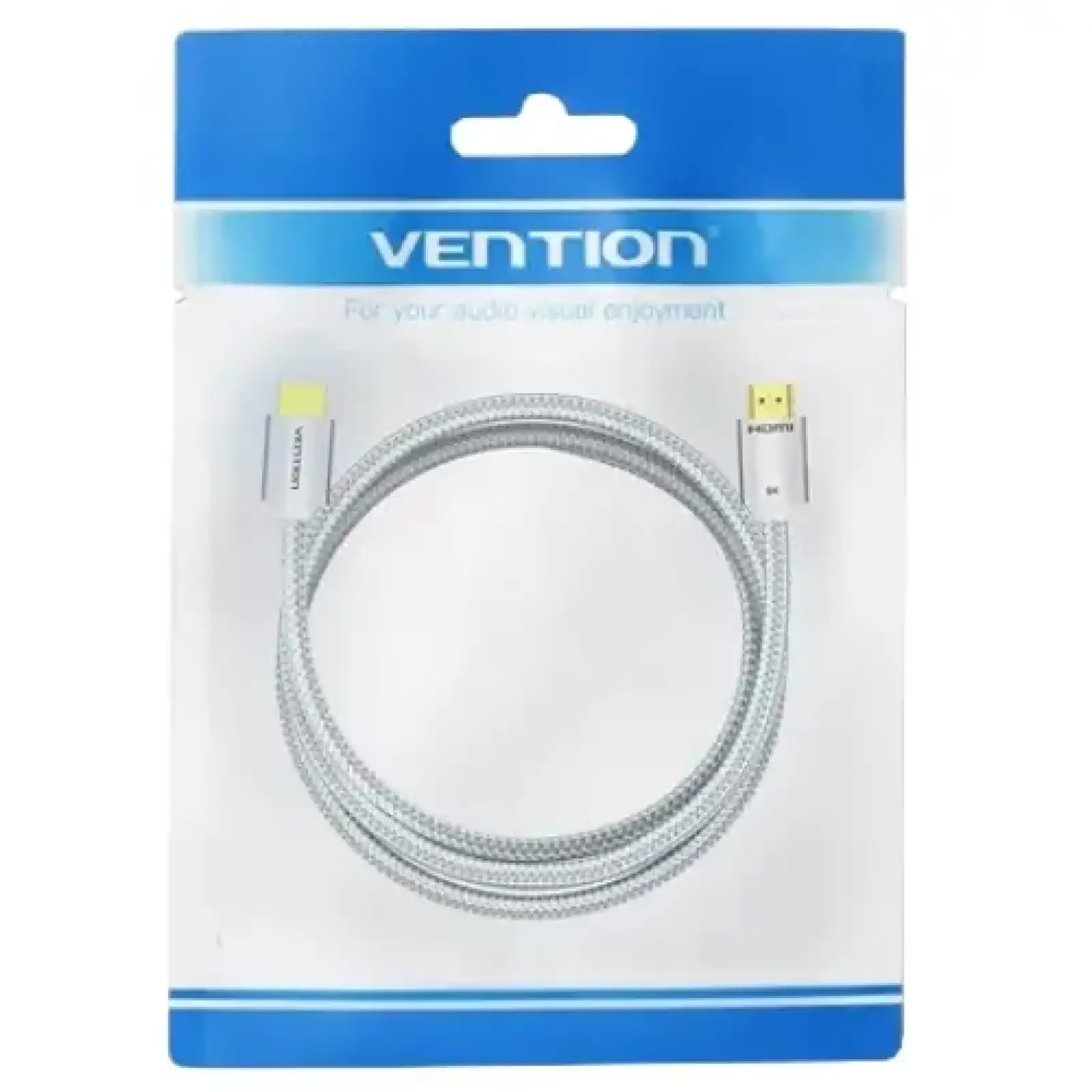 Кабель HDMI M - M, 2.0 м, V2.1, 8K 60Гц обплетення, Silver Metal Type Vention (ALCIH) UA