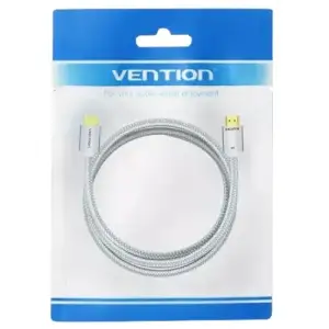 Кабель HDMI M - M, 2.0 м, V2.1, 8K 60Гц обплетення, Silver Metal Type Vention (ALCIH) UA