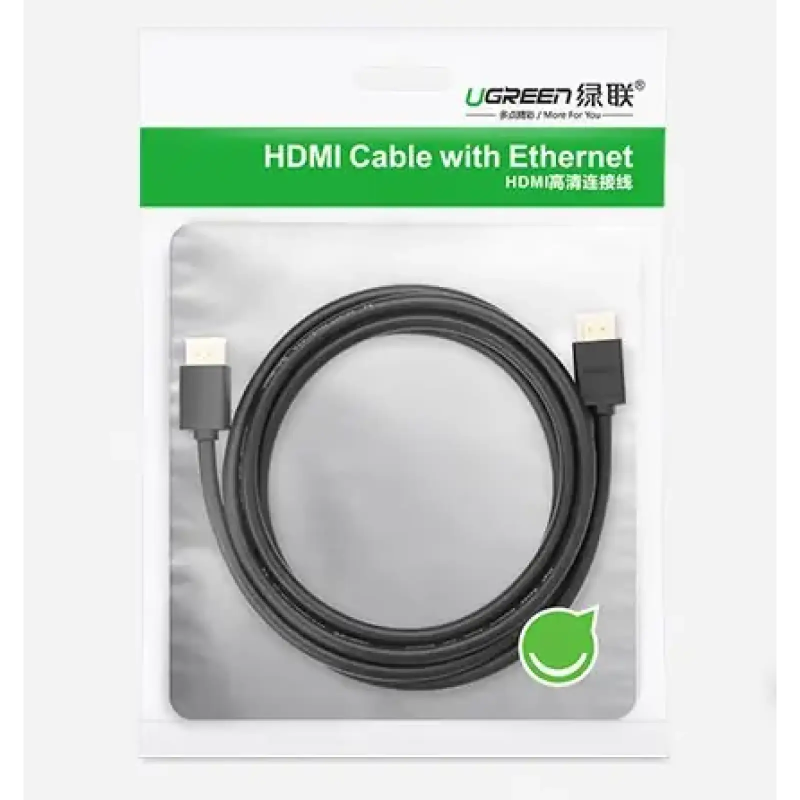Кабель HDMI M - M, 3.0 м, V2.0 Cafule 4K, HD104 UGREEN Чорний (10108) UA