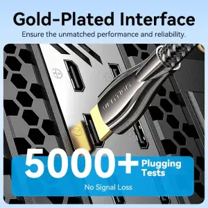 Кабель HDMI M - M, 0.5 м, V2.0, 4K 60Гц, обплетення, Zinc Alloy Type чорний Vention (ALMBD) UA