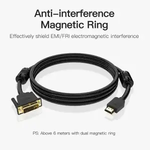 Кабель HDMI M - DVI (24+1 24+5), 2.0 м, PVC Vention (ABFBH) UA
