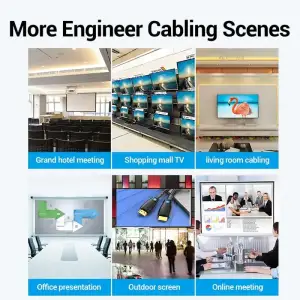 Кабель HDMI M - M, 3.0 м, V1.4, Engineering 4K 30Гц PVC Black Vention (AAMBI) UA