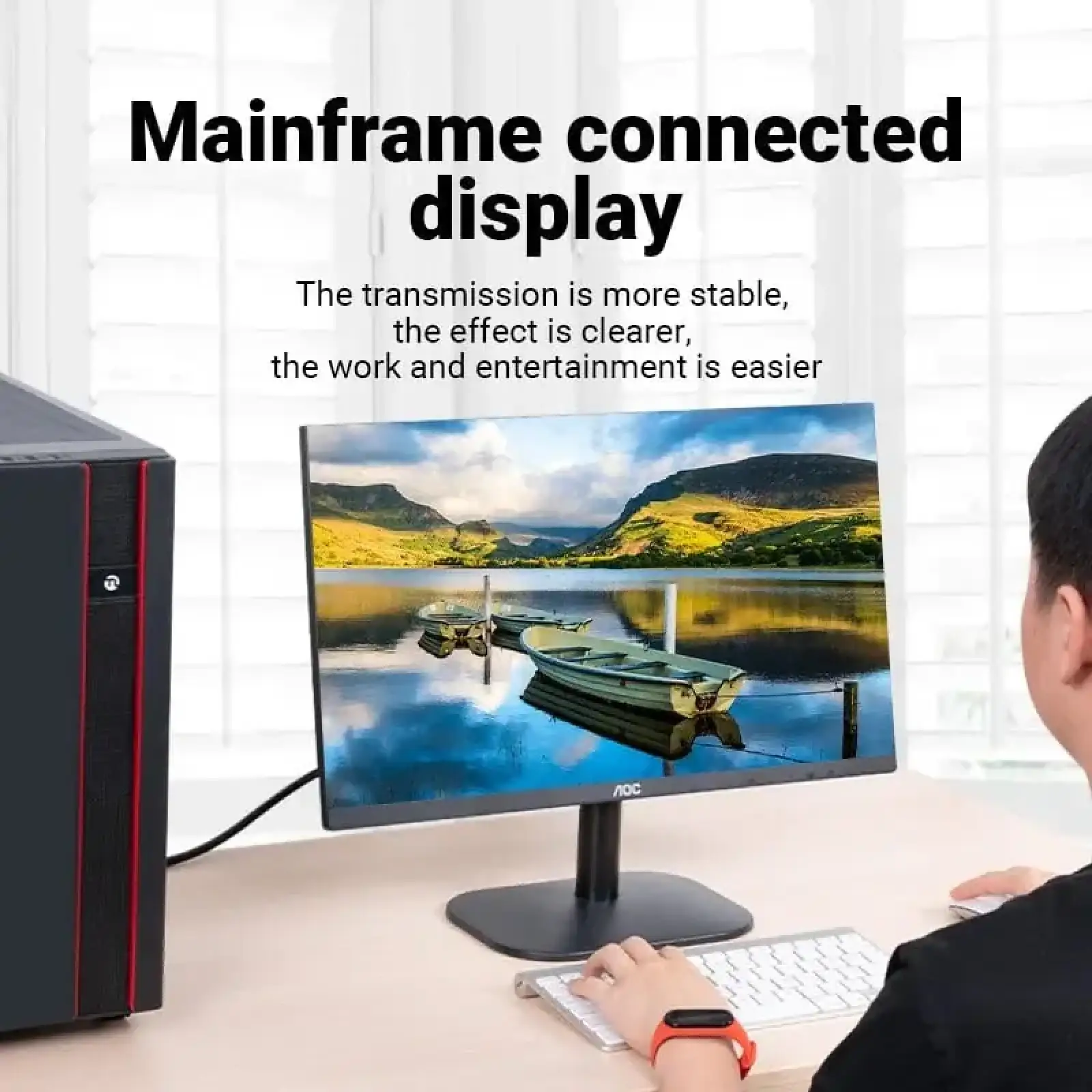 Кабель VGA 15M-15M, 5.0 м, з ферритами, чорний Vention (DAEBJ) UA