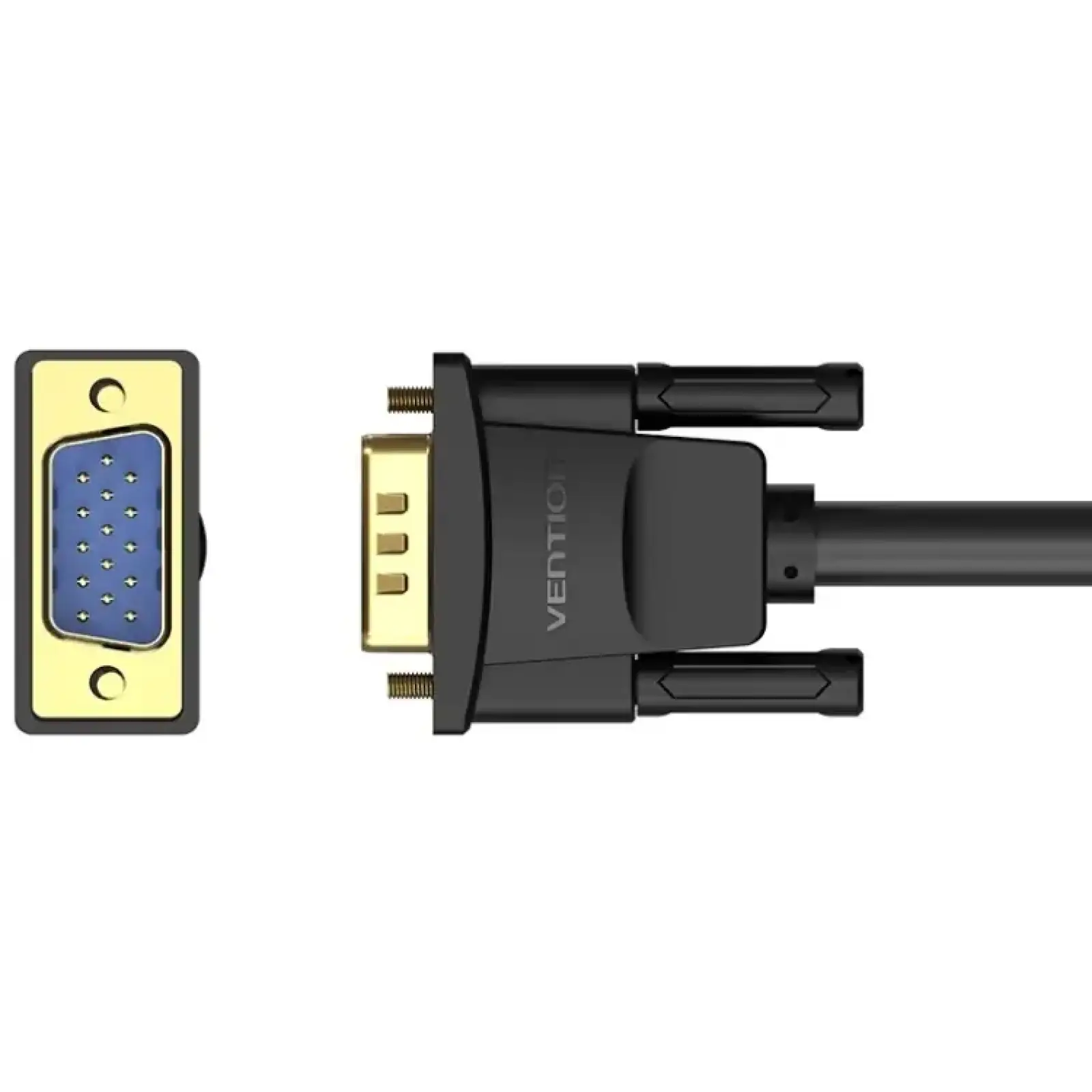 Кабель VGA 15M-15M, 25.0 м, з ферритами, чорний Vention (DAEBS) UA