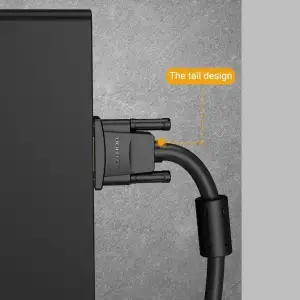 Кабель VGA 15M-15M, 25.0 м, з ферритами, чорний Vention (DAEBS) UA