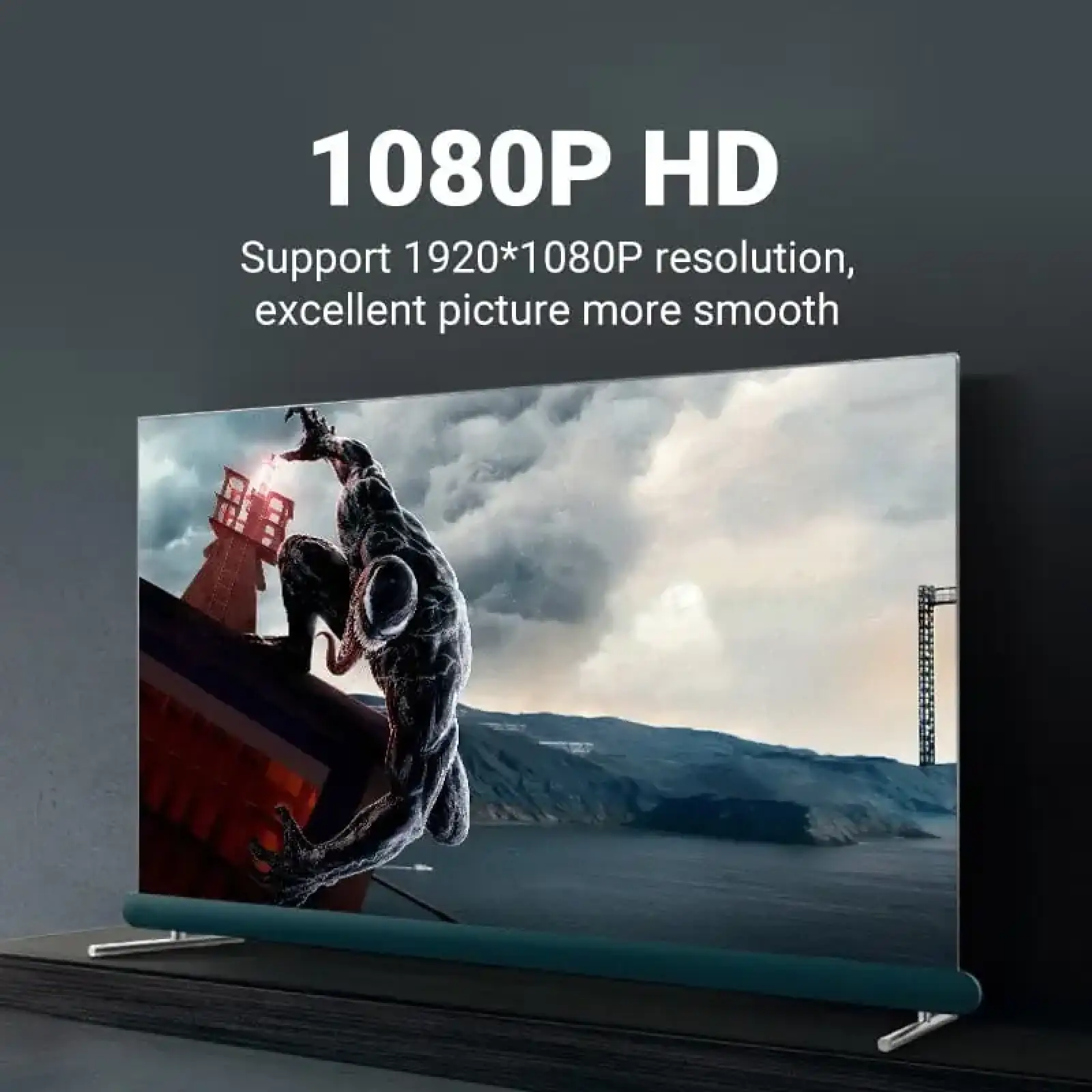 Кабель VGA 15M-15M, 25.0 м, з ферритами, чорний Vention (DAEBS) UA