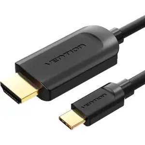 Кабель USB 3.1 Type-C M - HDMI M, 1.5m 4K 30 Гц Thunderbolt 3 HDCP2.2 PVC Black Vention (CGUBG) UA