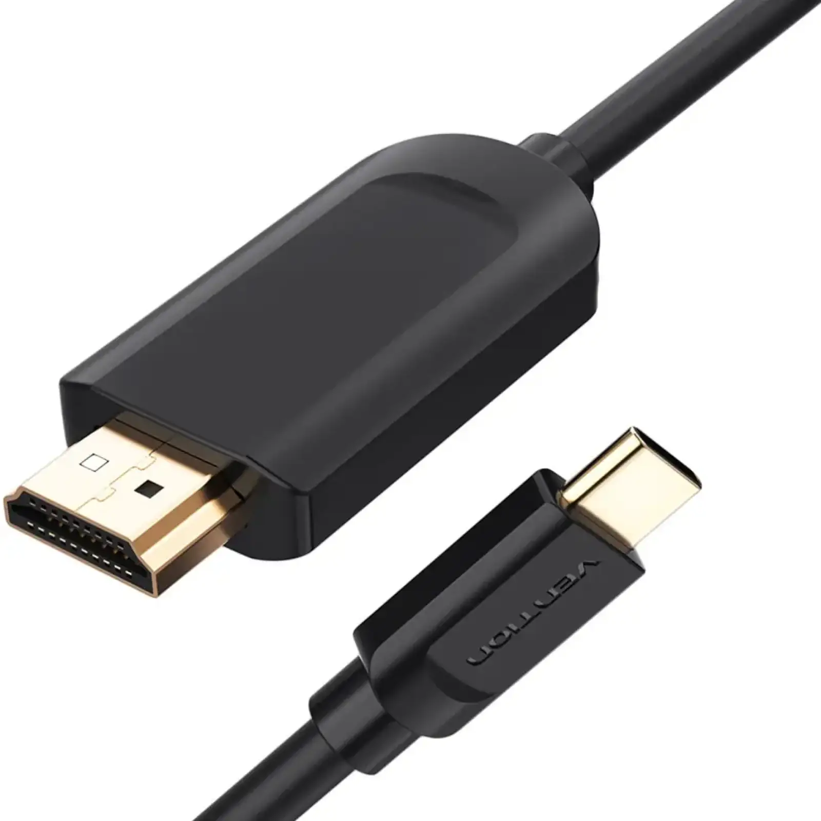Кабель USB 3.1 Type-C M - HDMI M, 1.5m 4K 30 Гц Thunderbolt 3 HDCP2.2 PVC Black Vention (CGUBG) UA