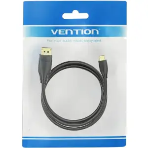 Кабель USB 3.1 Type-C M - HDMI M, 1.5m 4K 30 Гц Thunderbolt 3 HDCP2.2 PVC Black Vention (CGUBG) UA