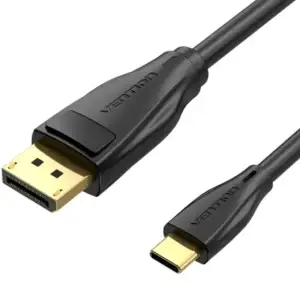 Кабель USB 3.1 Type-C M - DisplayPort M, 2.0м v.1.4 8K60Hz Aluminum Alloy чорний Vention (CGYBH) UA