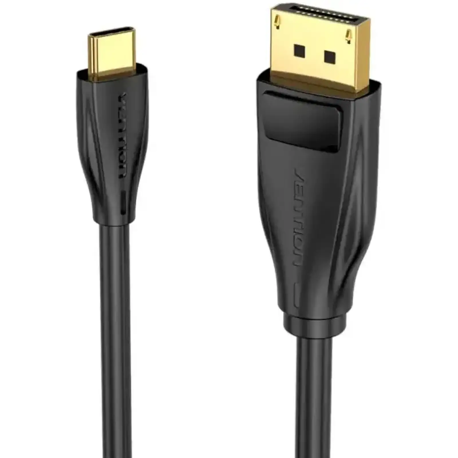 Кабель USB 3.1 Type-C M - DisplayPort M, 2.0м v.1.4 8K60Hz Aluminum Alloy чорний Vention (CGYBH) UA