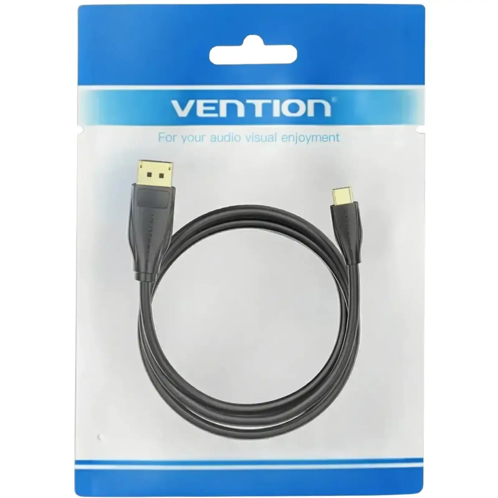Кабель USB 3.1 Type-C M - DisplayPort M, 2.0м v.1.4 8K60Hz Aluminum Alloy чорний Vention (CGYBH) UA