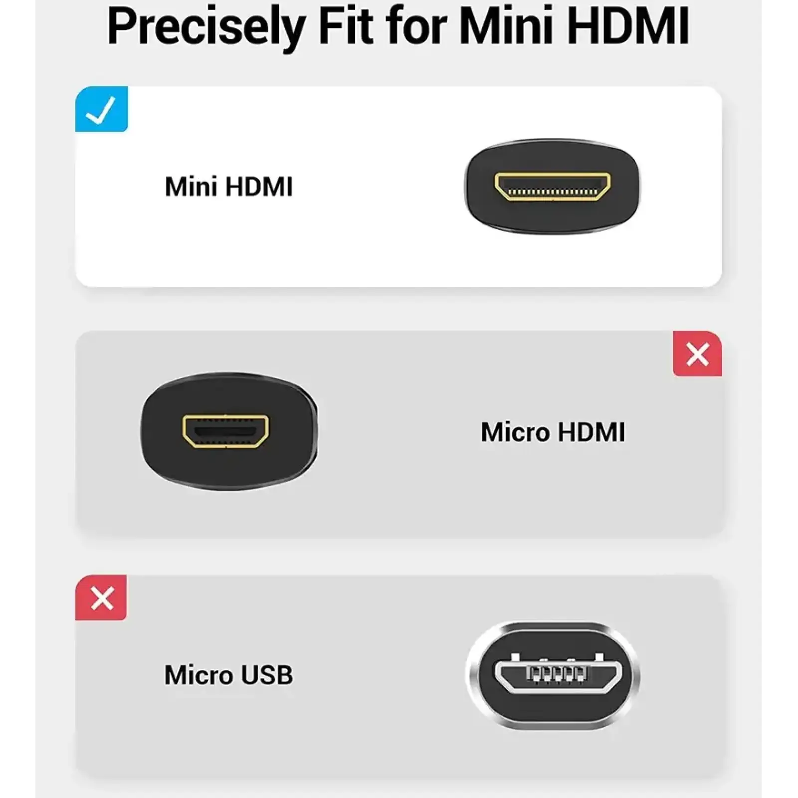Кабель HDMI M - Mini M, 2.0 м, V2.0 4K 60Гц 18Gbps PVC Vention (VAA-D02-B200) UA