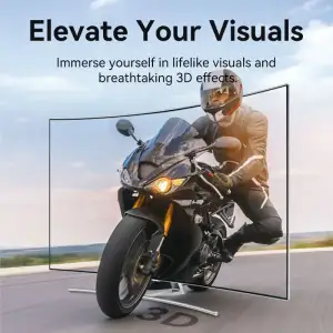 Кабель HDMI M - M, 8.0 м, V2.0, 4K 60Гц, обплетення, Zinc Alloy Type чорний Vention (ALMBK) UA