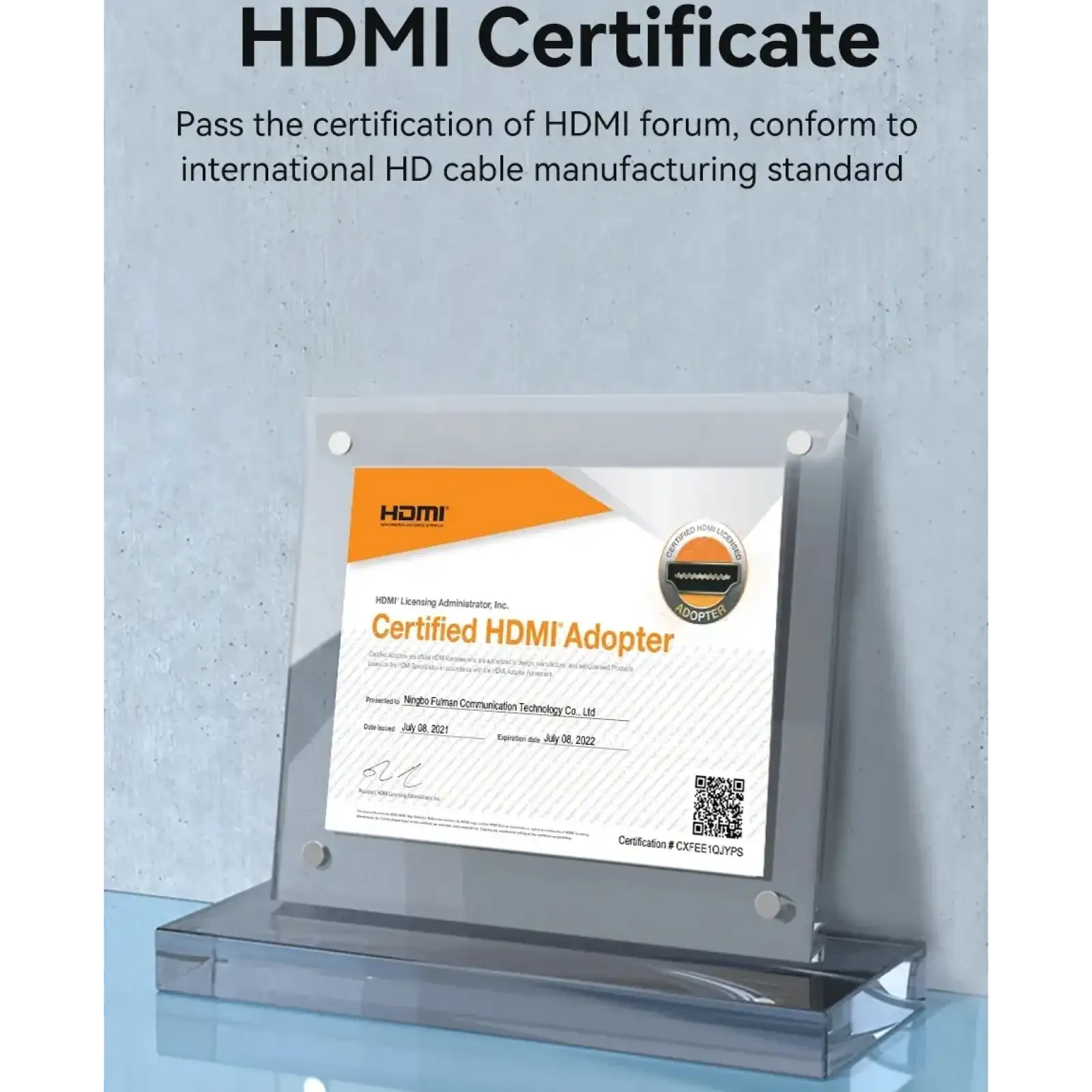 Кабель HDMI M - M, 8.0 м, V2.0, 4K 60Гц Aluminum alloy синій Vention (ALHSK) UA