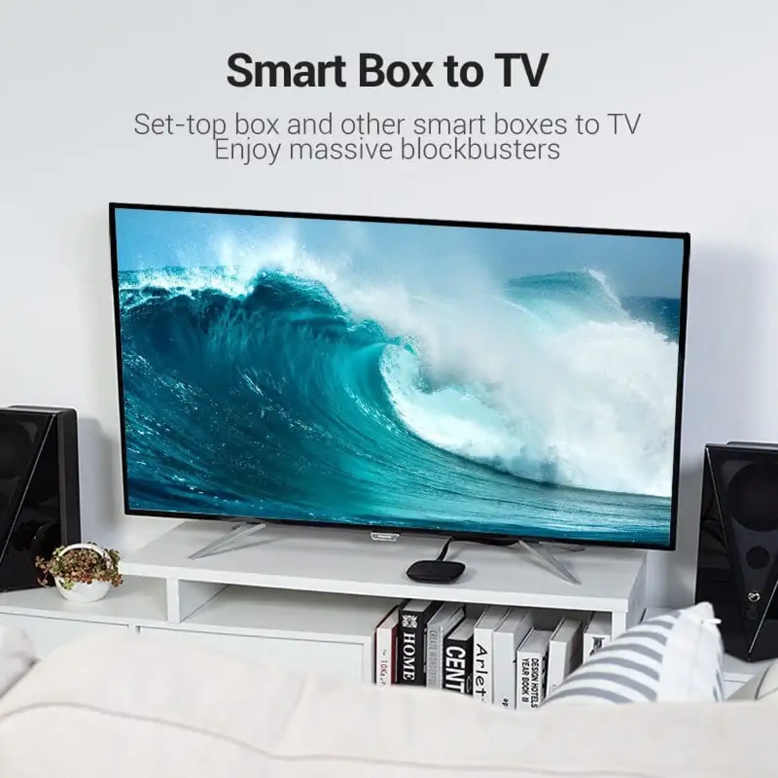 Кабель HDMI M - M, 1.0м, V2.0, 4K 60Гц, PVC Flat Design, Black, Vention (AAKBF) UA