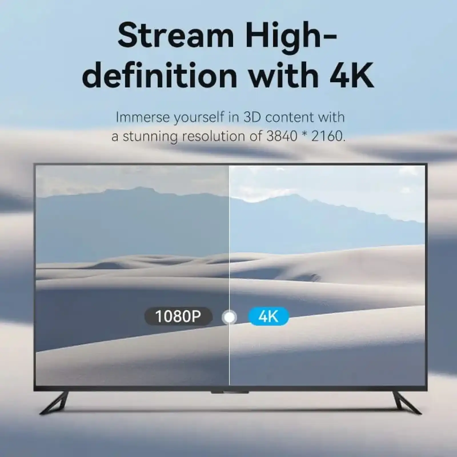 Кабель HDMI M - M, 5.0м, V2.0, 4K 60Гц, Gold-Plated, PVC Vention (VAA-M02-B500) UA