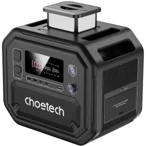 Зарядна станція Choetech BS064 2500Вт (2160Вт/г) AC,LiFePo4,MPPT, UPS, PD 140 Вт (BS064-EU-BK) UA