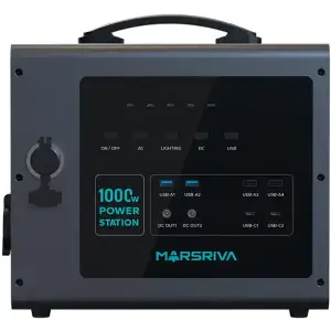 Зарядна станція Marsriva MP10 1000Вт (1176Вт/г) DC, UPS, MPPT, PD 40Вт, LiFePo4 (MP10V2_MARSRIVA) UA