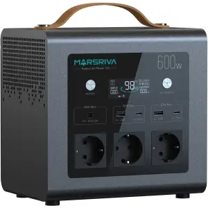Зарядна станція Marsriva MP6 Plus 600Вт (512Вт/г) AC,MPPT, UPS, LiFePo4 (MP6Plus_MARSRIVA) UA