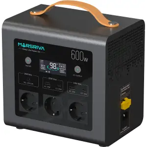 Зарядна станція Marsriva MP6 Plus 600Вт (512Вт/г) AC,MPPT, UPS, LiFePo4 (MP6Plus_MARSRIVA) UA