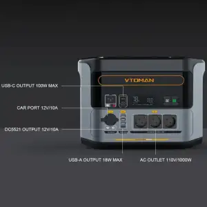 Зарядна станція Vtoman FlashSpeed 1000 PB-85 (DE-FS1000-B) UA