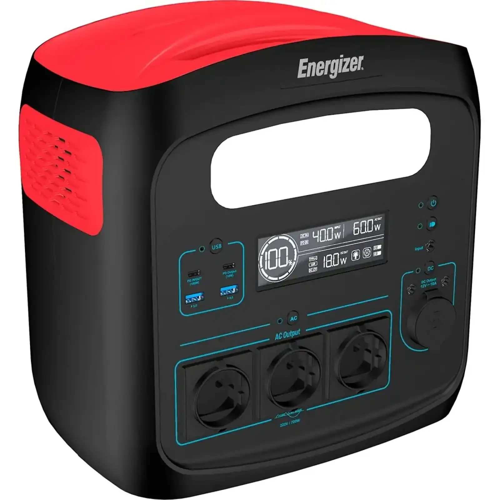 Зарядна станція Energizer 700Вт (960Вт/г) 2xDC, LiFePO4 (PPS960W1) UA