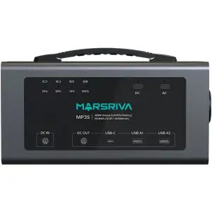 Зарядна станція Marsriva MP3S 300Вт (313.6 Вт/г) DC PD 60Вт, MPPT, LiFePO4 (MP3SV2_MARSRIVA) UA