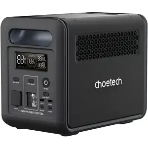 Зарядна станція Choetech BS068 1200Вт (1024Вт/г) AC,LiFePo4,MPPT, UPS, USB-C PD100 Вт (BS068-EU-GY) UA