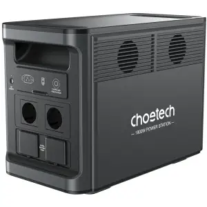 Зарядна станція Choetech BS065 1800Вт (1536Вт/г) AC,LiFePo4,MPPT, UPS, USB-C PD100 Вт (BS065-EU-BK) UA