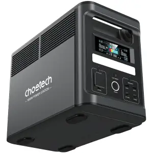 Зарядна станція Choetech BS065 1800Вт (1536Вт/г) AC,LiFePo4,MPPT, UPS, USB-C PD100 Вт (BS065-EU-BK) UA