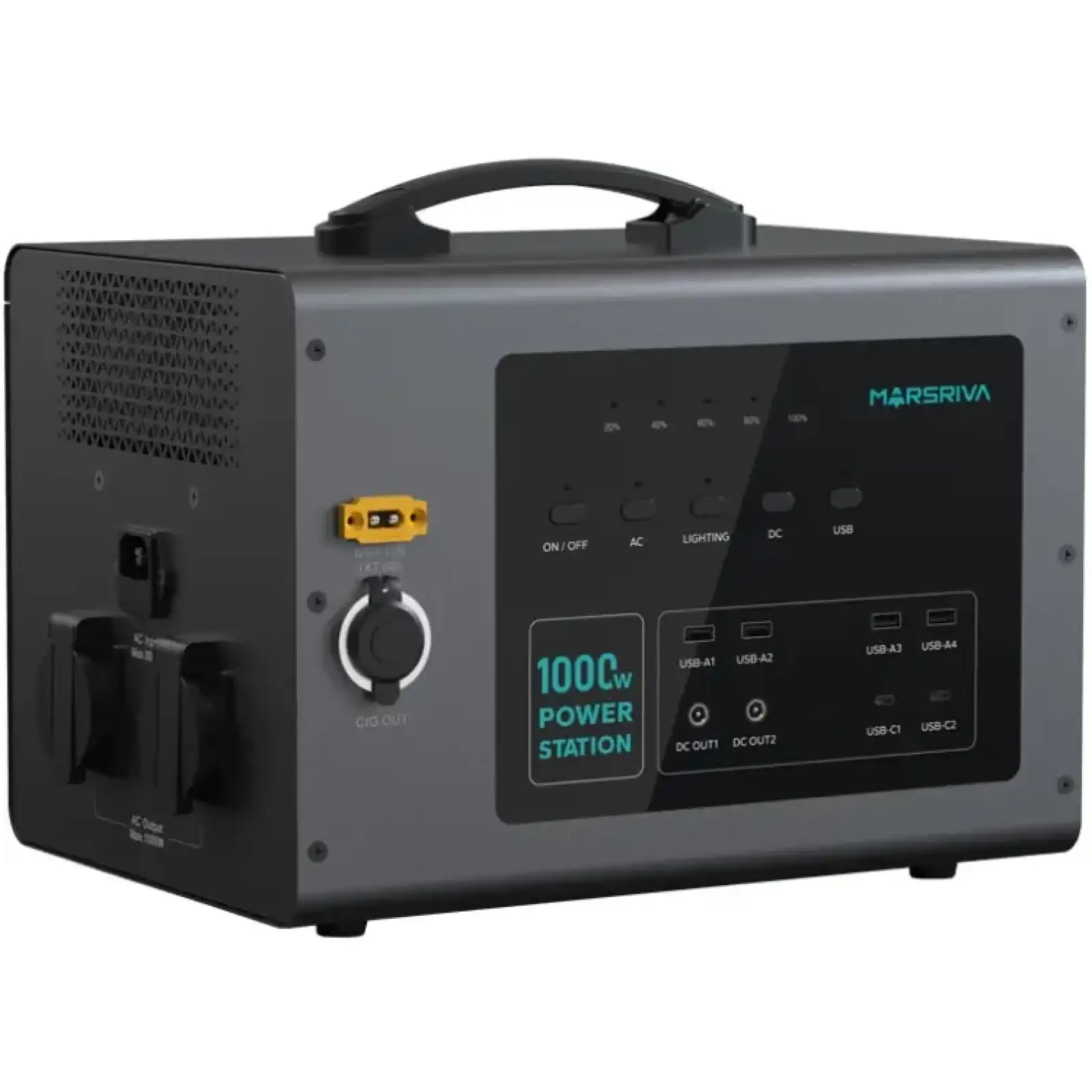 Зарядна станція Marsriva MP10 1000Вт (1008Вт/г) LiFePo4, PD 60Вт (MP10V3_MARSRIVA) UA
